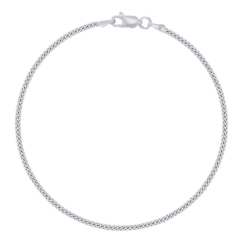 925 Silver Solid Miami Cuban Chain 2mm