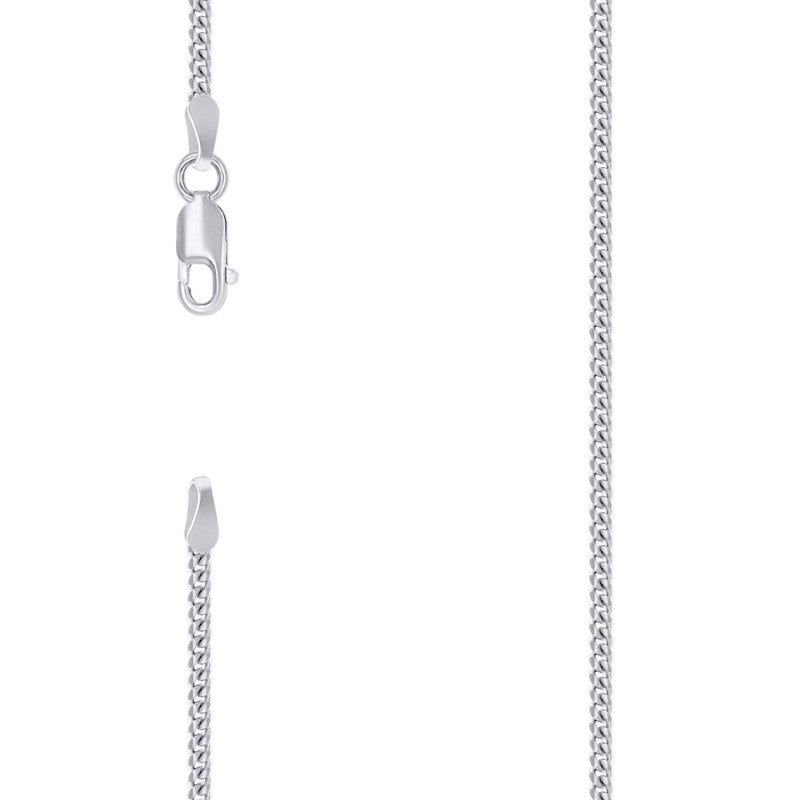 925 Silver Solid Miami Cuban Chain 2mm