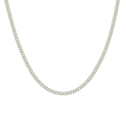 925 Silver Solid Miami Cuban Chain 2mm