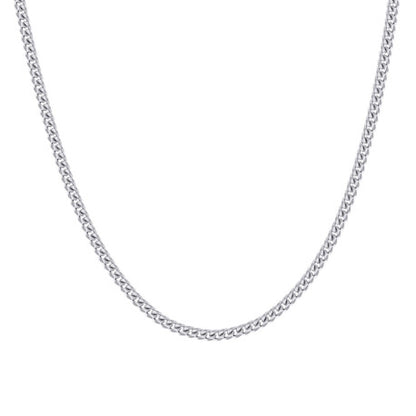 925 Silver Solid Miami Cuban Chain 2mm