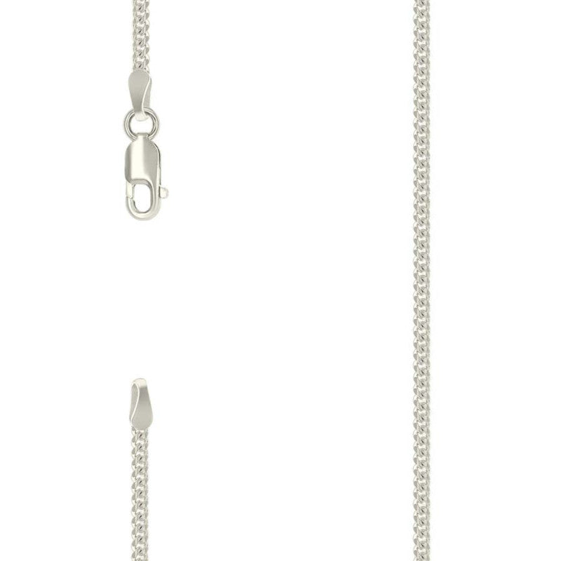 925 Silver Solid Miami Cuban Chain 2mm