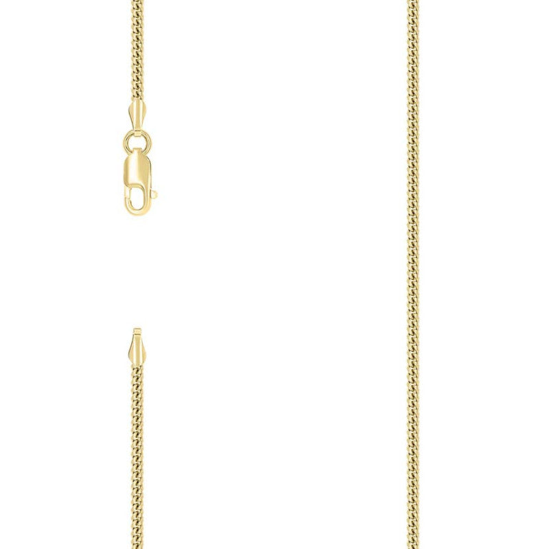 925 Silver Solid Miami Cuban Chain 2mm
