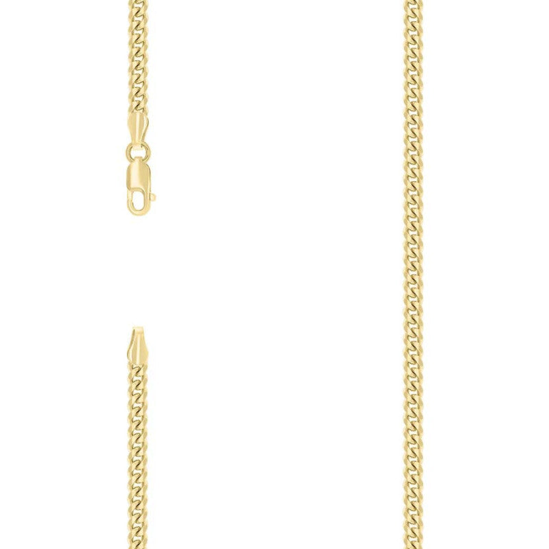 925 Silver Solid Miami Cuban Chain 3.5mm