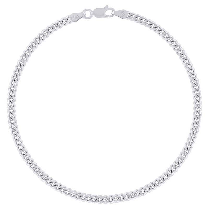 925 Silver Solid Miami Cuban Chain 3.5mm