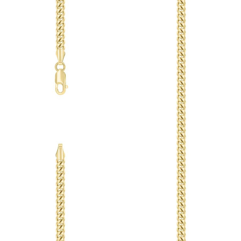925 Silver Solid Miami Cuban Chain 4.1mm