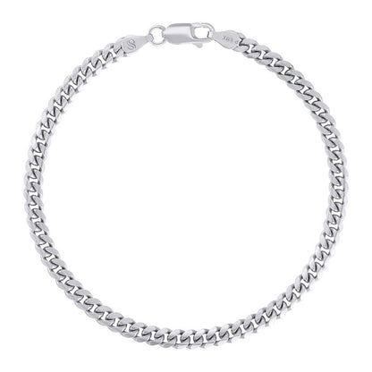 925 Silver Solid Miami Cuban Chain 4.1mm