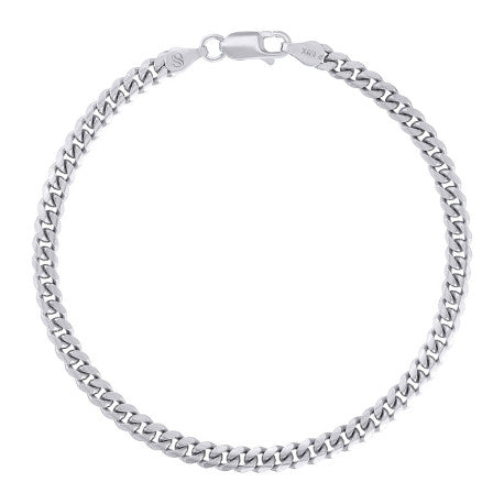 925 Silver Solid Miami Cuban Chain 4.1mm