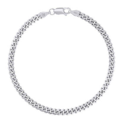 925 Silver Solid Miami Cuban Chain 4.1mm