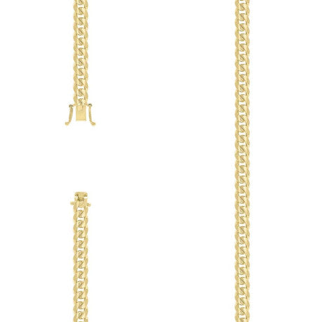 925 Silver Solid Miami Cuban Chain 4.9mm