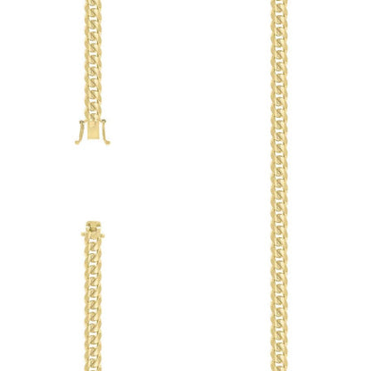 925 Silver Solid Miami Cuban Chain 4.9mm