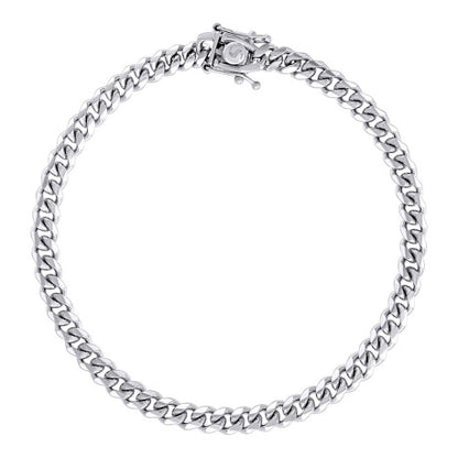 925 Silver Solid Miami Cuban Chain 4.9mm
