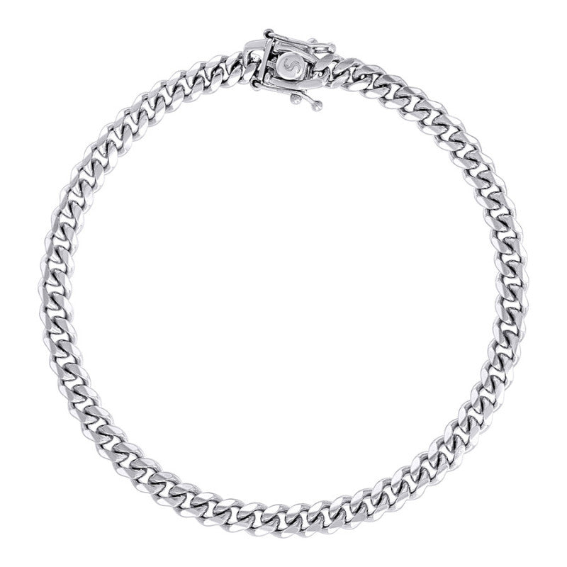 925 Silver Solid Miami Cuban Chain 4.9mm