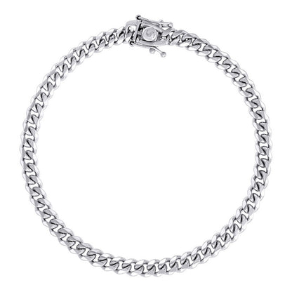 925 Silver Solid Miami Cuban Chain 4.9mm