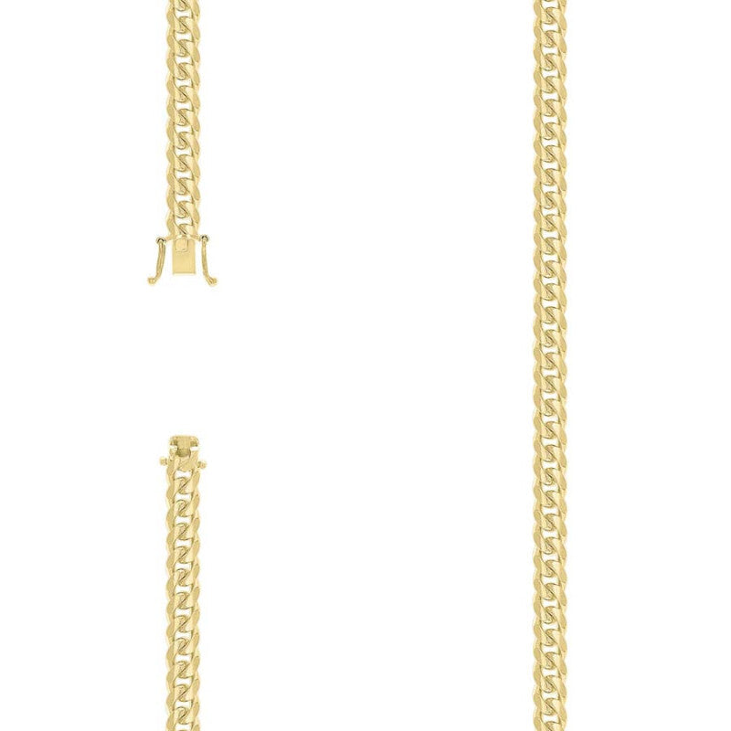 925 Silver Solid Miami Cuban Chain 4.9mm