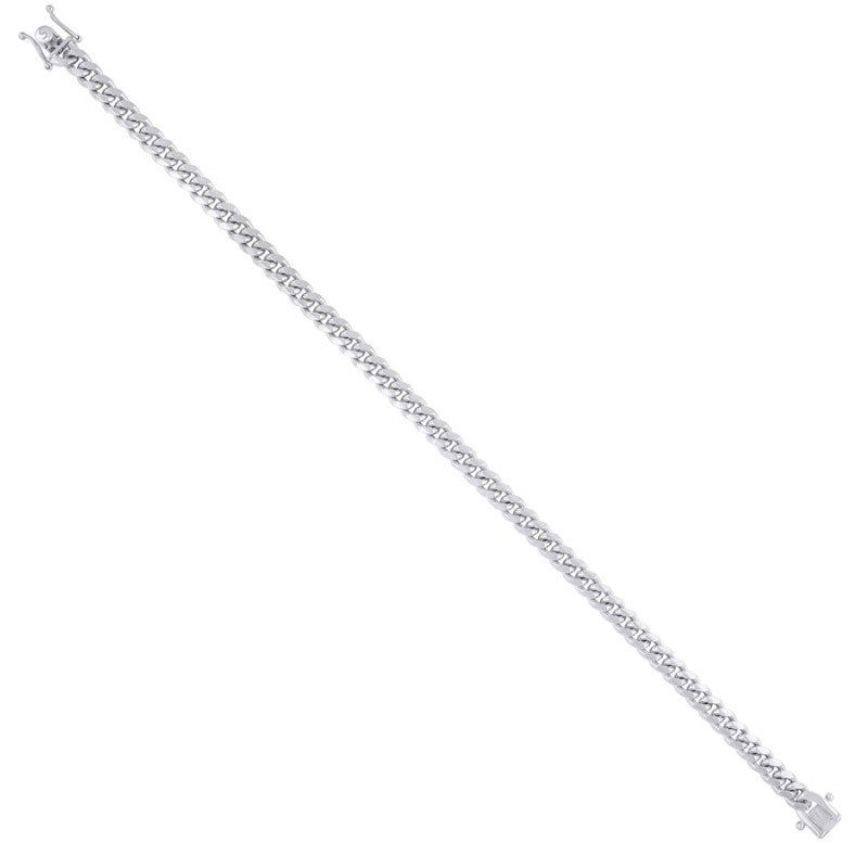925 Silver Solid Miami Cuban Chain 4.9mm