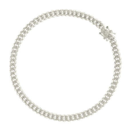 925 Silver Solid Miami Cuban Chain 4mm