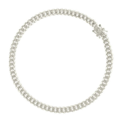925 Silver Solid Miami Cuban Chain 4mm