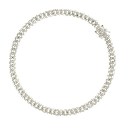 925 Silver Solid Miami Cuban Chain 4mm