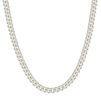 925 Silver Solid Miami Cuban Chain 4mm