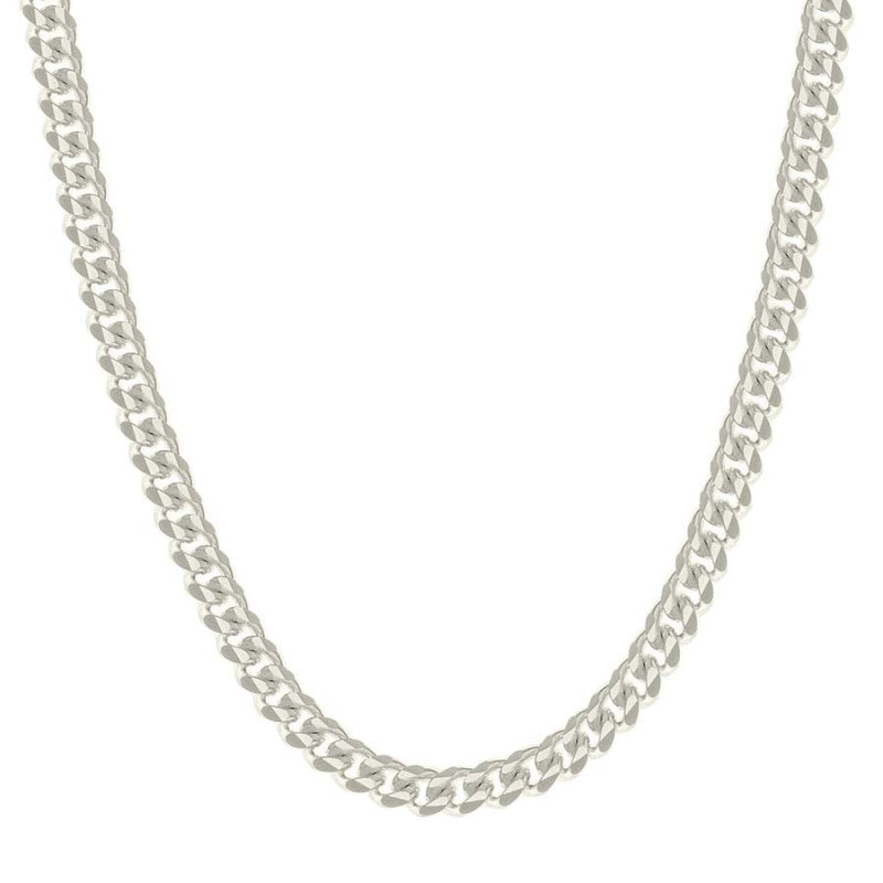 925 Silver Solid Miami Cuban Chain 4mm