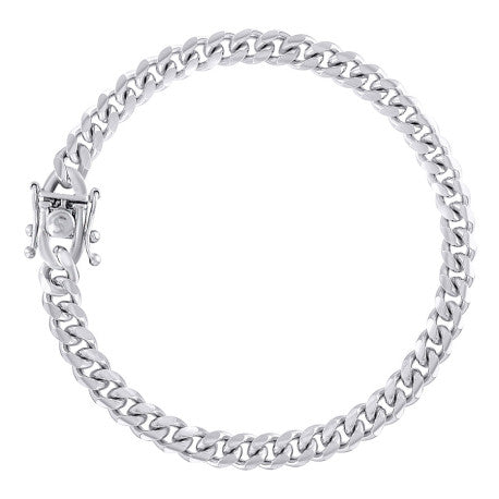 925 Silver Solid Miami Cuban Chain 6.3mm