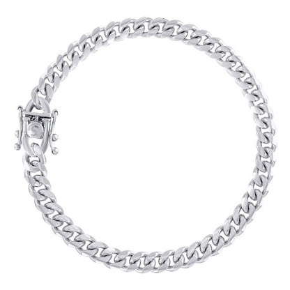 925 Silver Solid Miami Cuban Chain 6.3mm