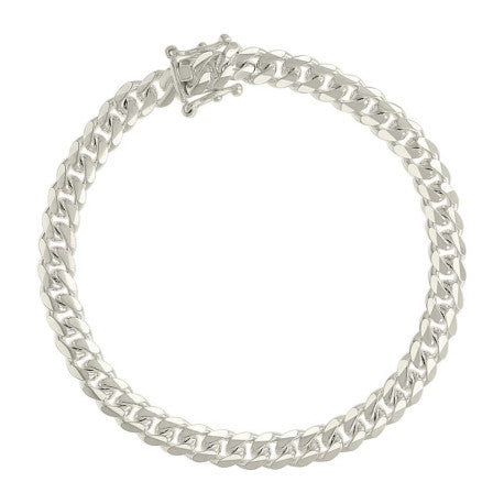 925 Silver Solid Miami Cuban Chain 6.3mm