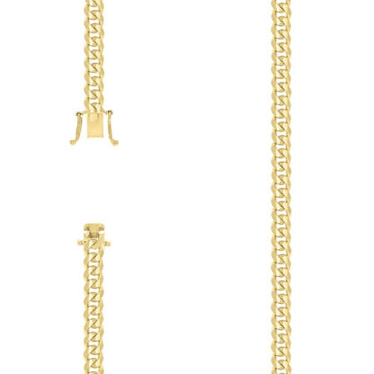 925 Silver Solid Miami Cuban Chain 6.3mm