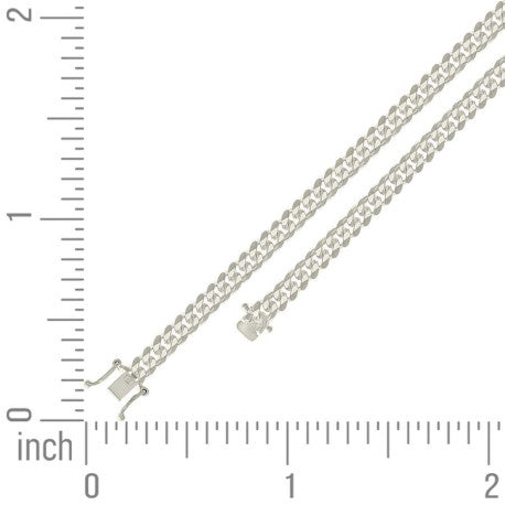 925 Silver Solid Miami Cuban Chain 6.3mm