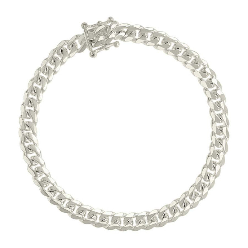 925 Silver Solid Miami Cuban Chain 6.3mm