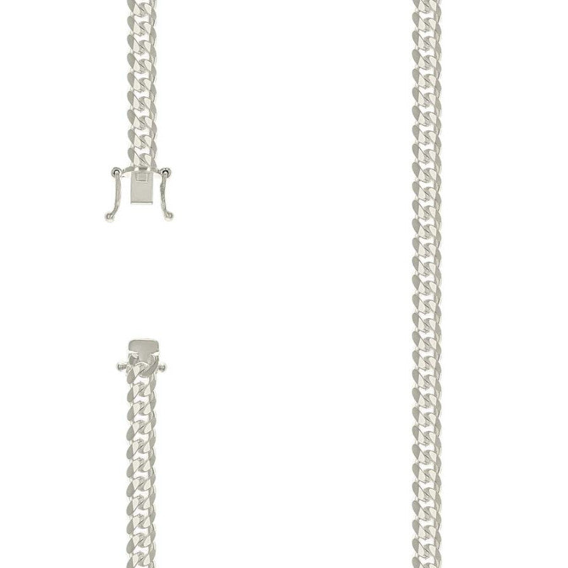 925 Silver Solid Miami Cuban Chain 6.3mm