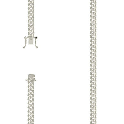 925 Silver Solid Miami Cuban Chain 6.3mm