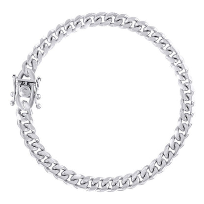 925 Silver Solid Miami Cuban Chain 6.3mm