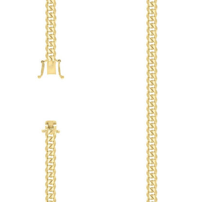 925 Silver Solid Miami Cuban Chain 6.3mm