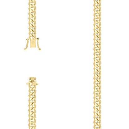925 Silver Solid Miami Cuban Chain 7mm