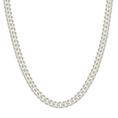 925 Silver Solid Miami Cuban Chain 7mm
