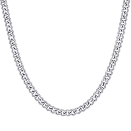 925 Silver Solid Miami Cuban Chain 7mm