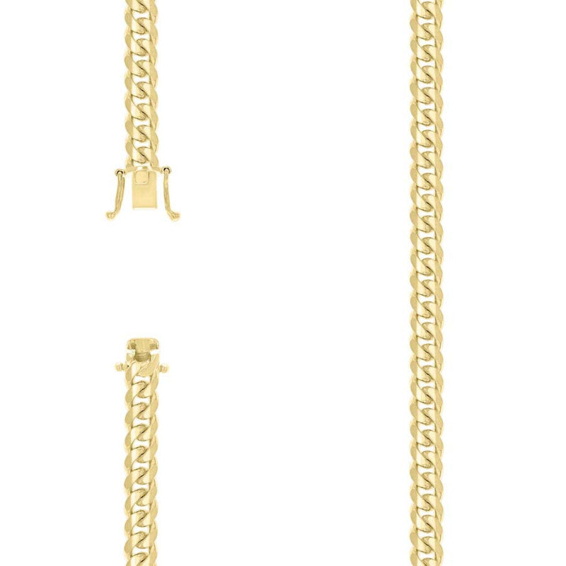 925 Silver Solid Miami Cuban Chain 7mm