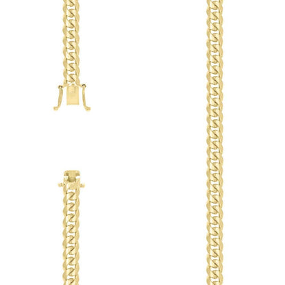 925 Silver Solid Miami Cuban Chain 7mm