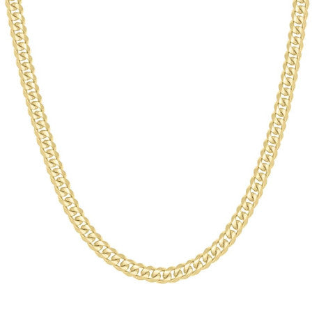 925 Silver Solid Miami Cuban Chain 7mm
