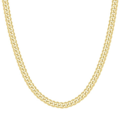 925 Silver Solid Miami Cuban Chain 7mm