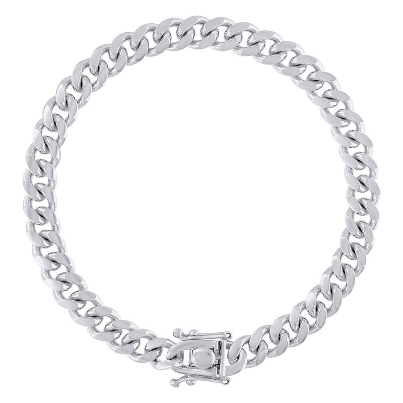 925 Silver Solid Miami Cuban Chain 7mm