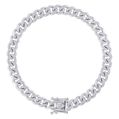 925 Silver Solid Miami Cuban Chain 7mm
