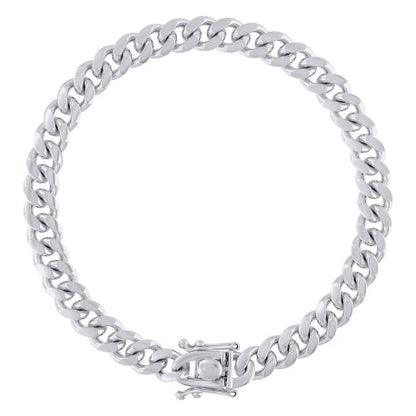 925 Silver Solid Miami Cuban Chain 7mm