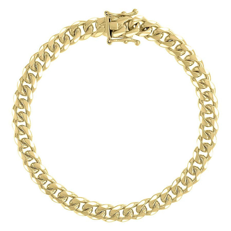 925 Silver Solid Miami Cuban Chain 7mm