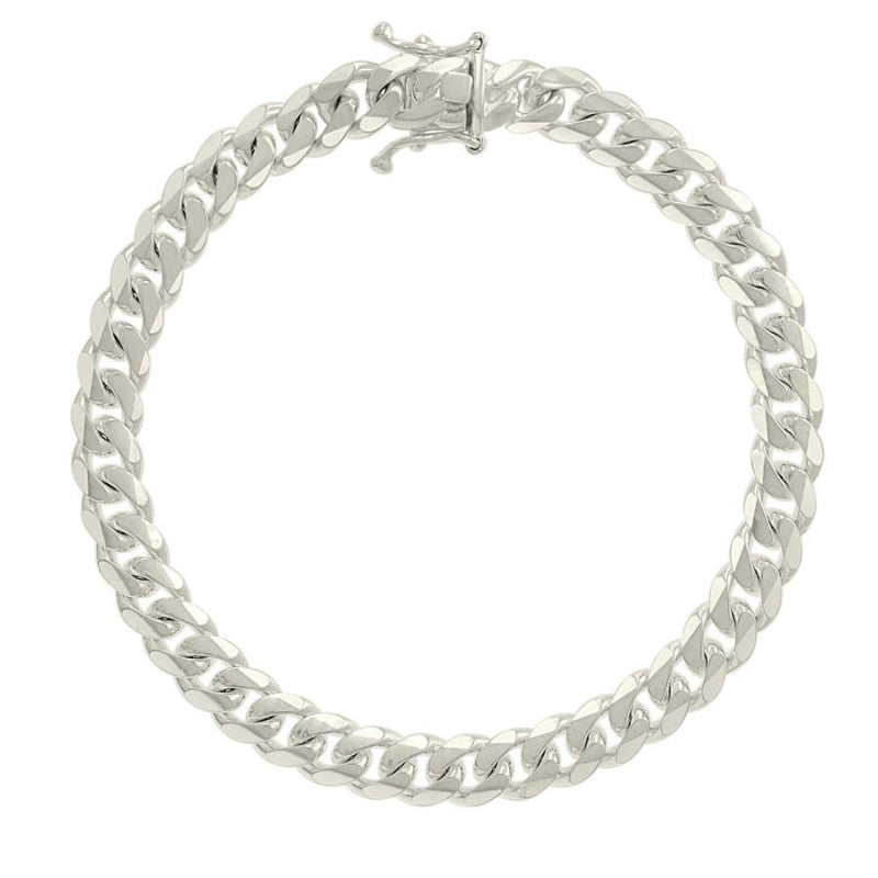 925 Silver Solid Miami Cuban Chain 7mm