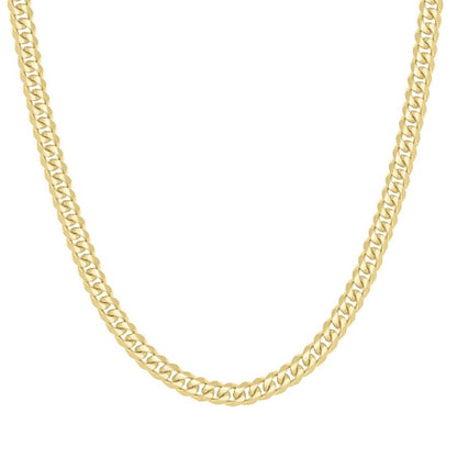 925 Silver Solid Miami Cuban Chain 7mm