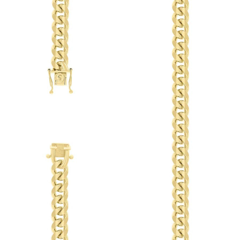 925 Silver Solid Miami Cuban Chain 8.4mm