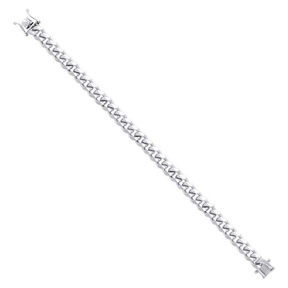 925 Silver Solid Miami Cuban Chain 8.4mm