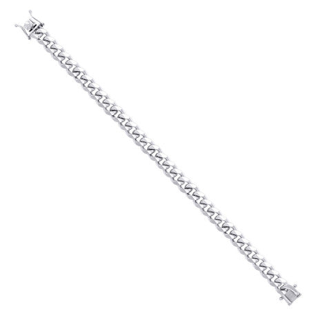 925 Silver Solid Miami Cuban Chain 8.4mm